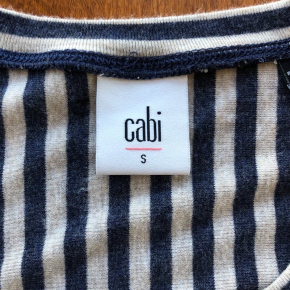 Cabi Ernest Striped Tee Long Sleeve Tunic - Picture 5 of 5